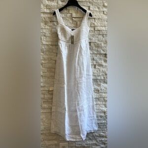 NWT J.Crew Crochet top midi dress ~ Sz XXS ~ White (CA675)